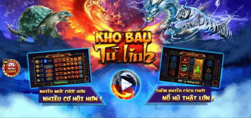 Kho Báu Tứ Linh Go88 Siêu Game Slot Đơn Giản Kiếm Tiền Triệu